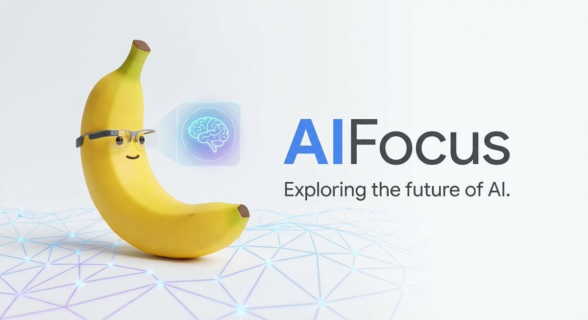 AIFocus Twitter 横幅，带有 Google 品牌标识