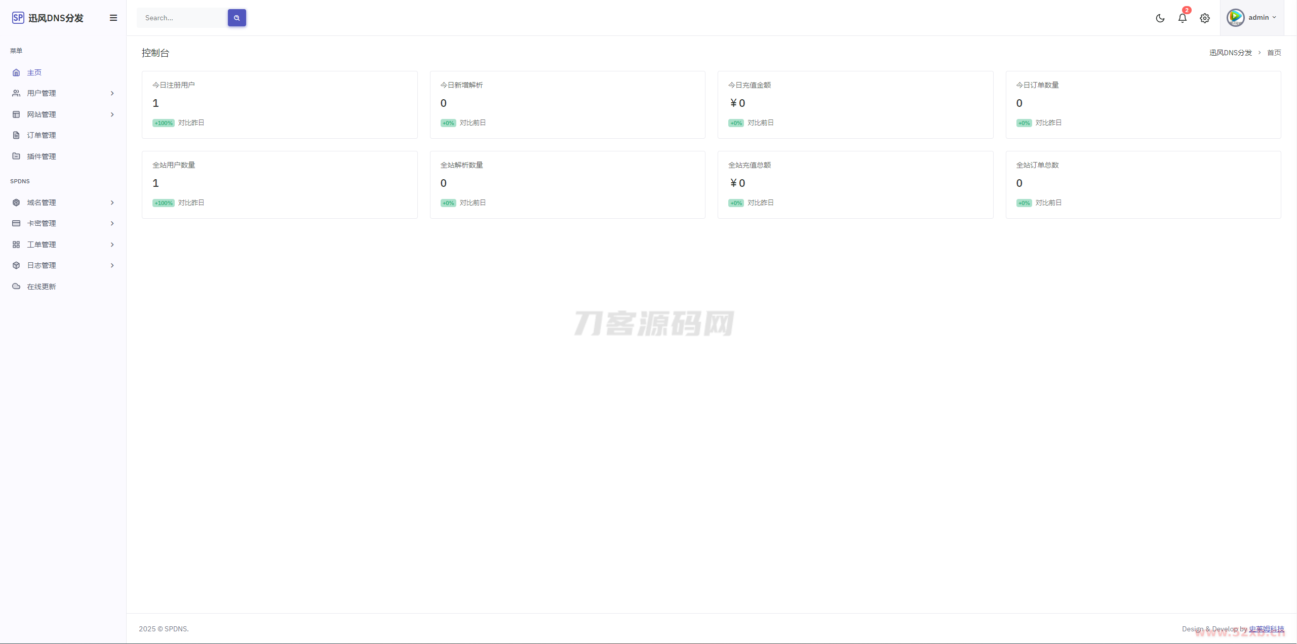 迅风二级域名分发系统源码最新开心版