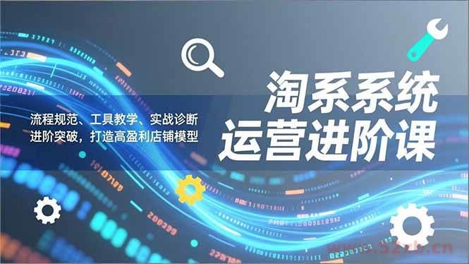 （16927期）淘系系统运营进阶课2.0，流程规范、工具教学、实战诊断，进阶突破，打造高盈利店铺模型