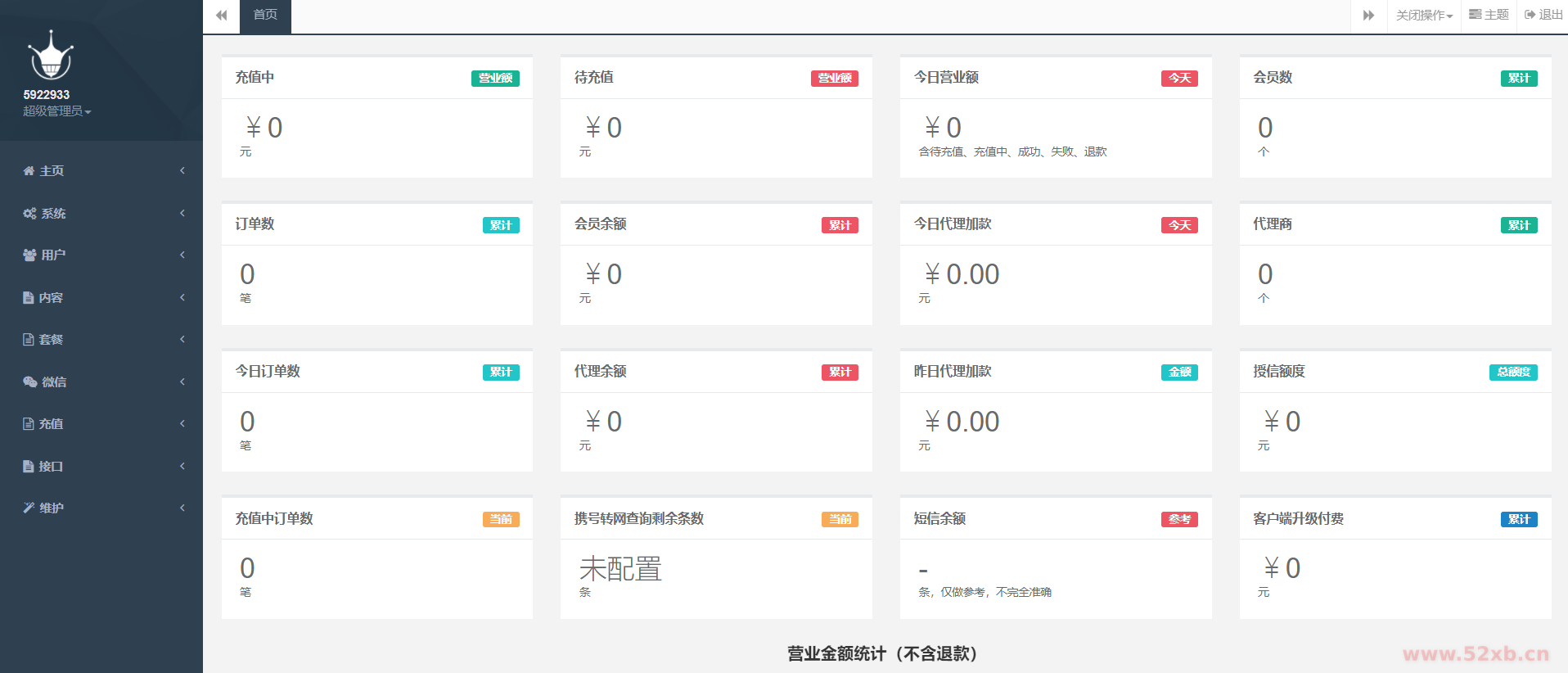 最新大猿人中控充值系统 免授权破解版 支持公众号H5、分销等功能