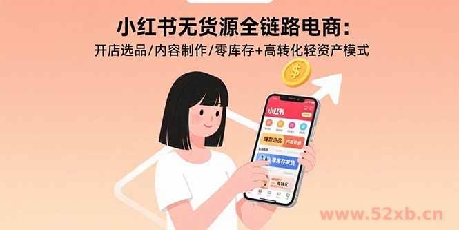（15785期）小红书无货源全链路电商：开店选品/内容制作/零库存+高转化轻资产模式