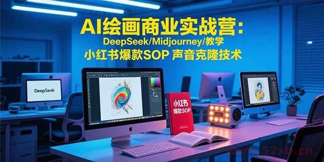（15460期）AI绘画商业实战营：DeepSeek/Midjourney/教学 小红书爆款SOP 声音克隆技术