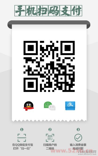 Layui前端框架开发的一款多合一收款码在线生成系统源码附多套前端UI模板-