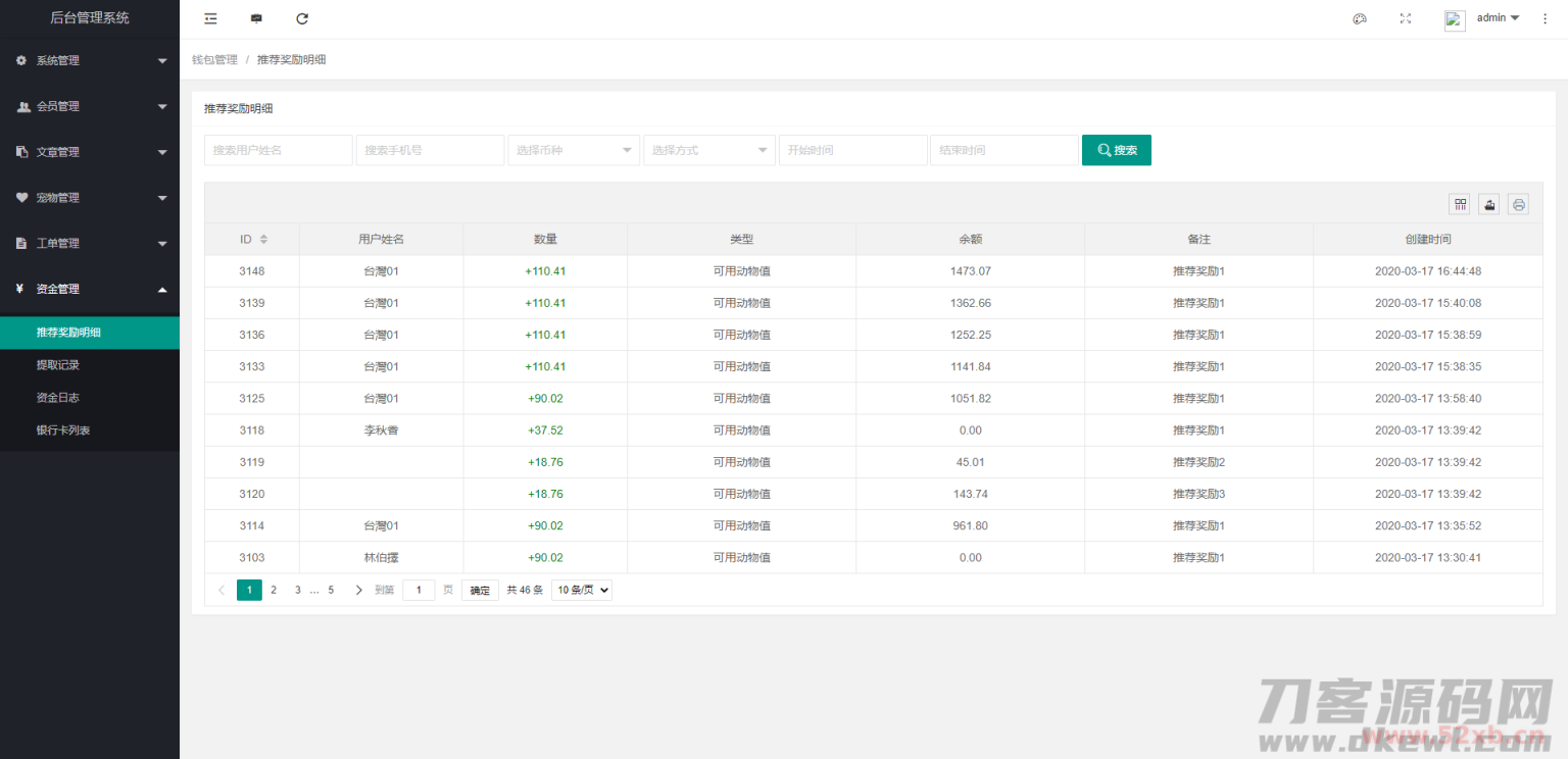 【区块宠物】森林绿UI养殖收益理财系统[签到+团队+实名]插图(4)