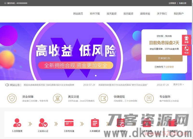 PHP配资系统源码 策略买点,策略A股系统,完美运行