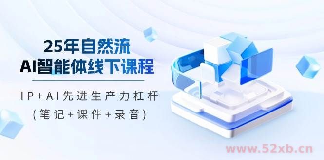（14294期）25年自然流AI智能体线下课程，IP+AI先进生产力杠杆(笔记+课件+录音)