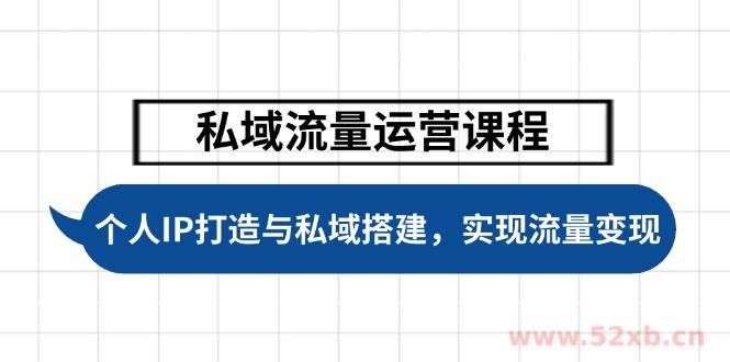 （14137期）私域流量运营课程，个人IP打造与私域搭建，助力学员实现流量变现