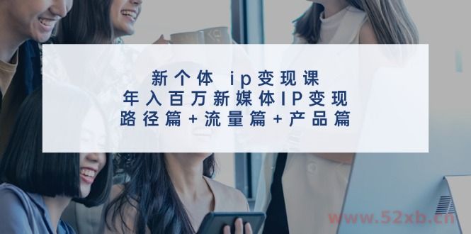 （11971期）新个体 ip变现课，年入百万新媒体IP变现，路径篇+流量篇+产品篇