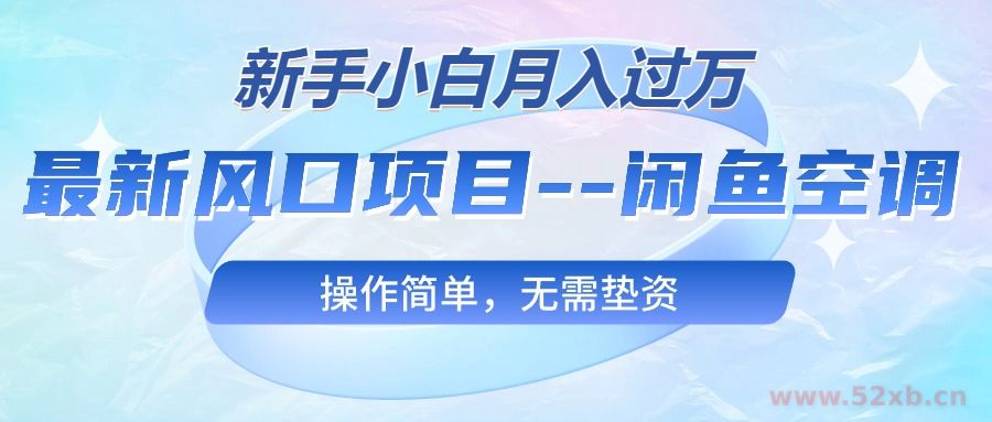 （10767期）最新风口项目—闲鱼空调，新手小白月入过万，操作简单，无需垫资