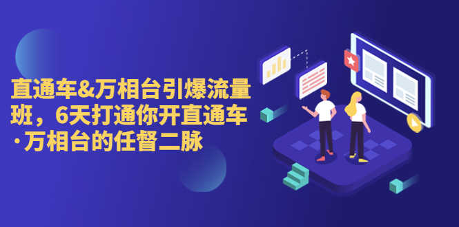 （6757期）直通车+万相台引爆流量班，6天打通你开直通车·万相台的任督 二脉